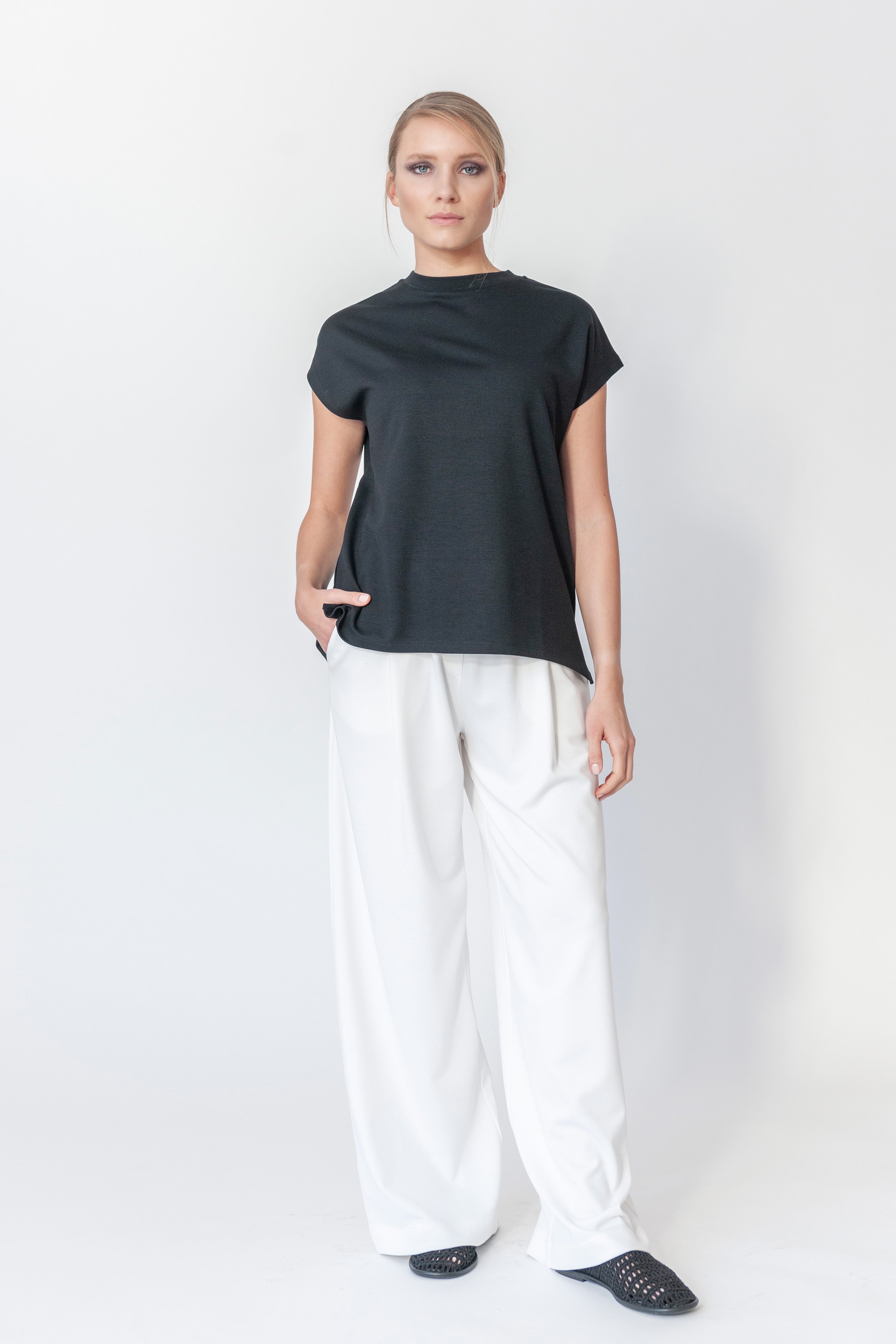 Hose Baggy inverted Pleat Code 129 OFF WHITE