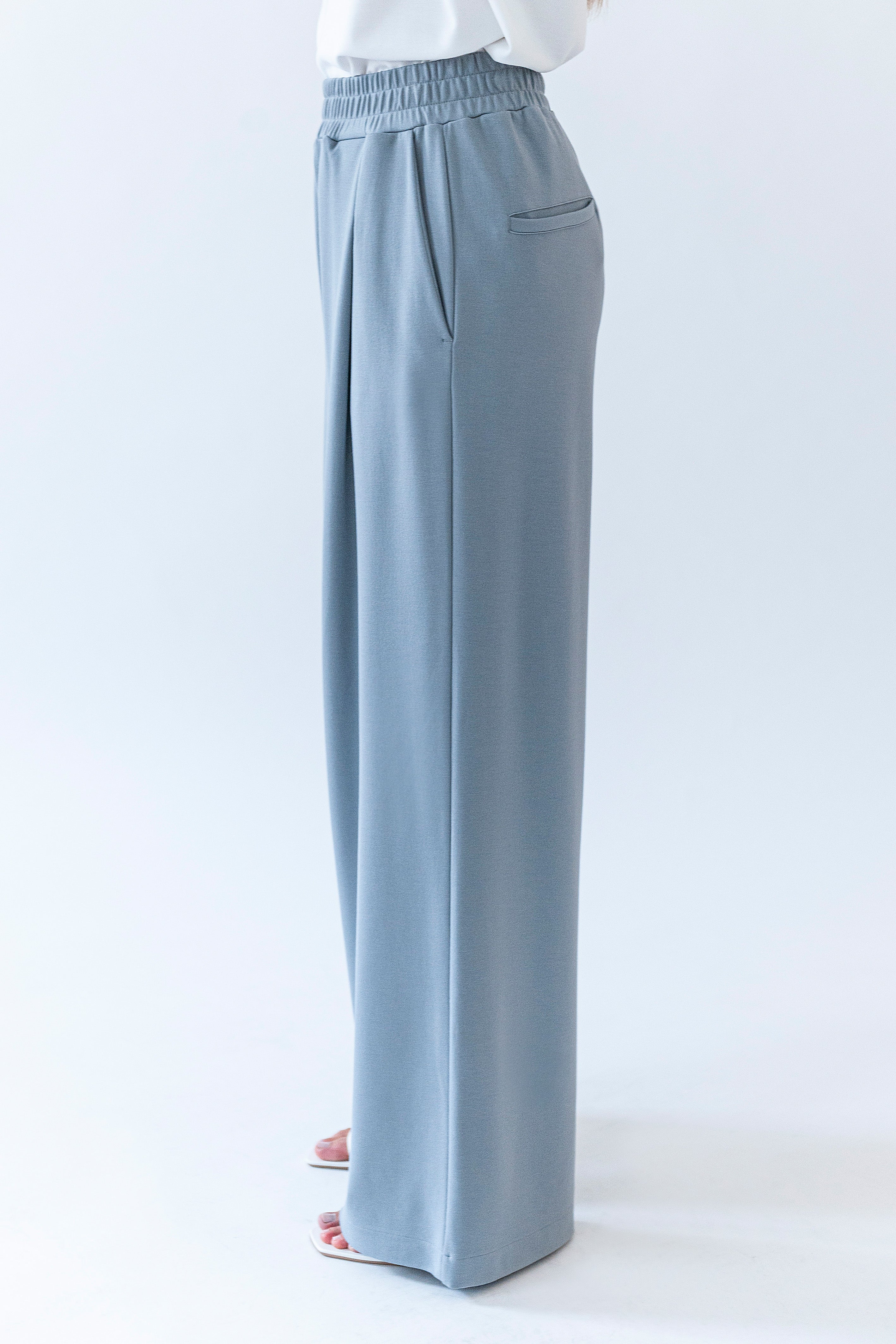 Pants Baggy inverted Pleat Code 129 WARM METAL